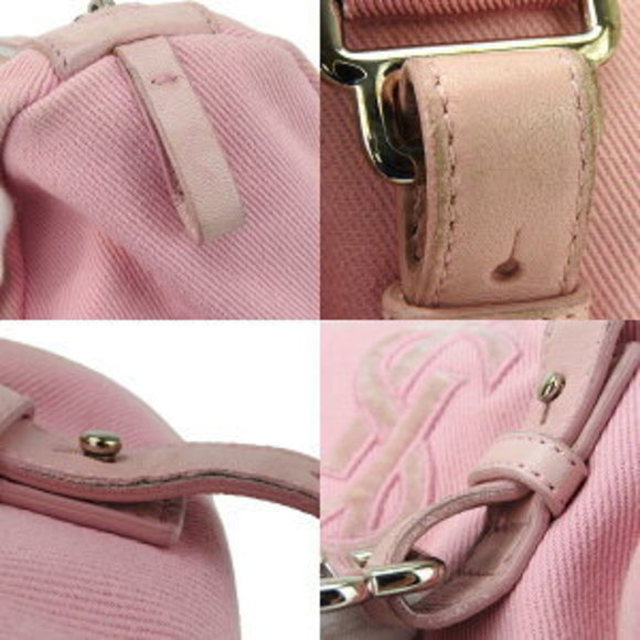 Saint Laurent Yves Kahala handbag pink canvas leather bag is - Picture 6 of 9